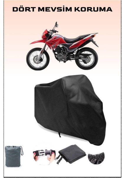 Arora Ar 200 Gy Cross Uyumlu Siyah Motorsiklet Branda, Motor Örtüsü