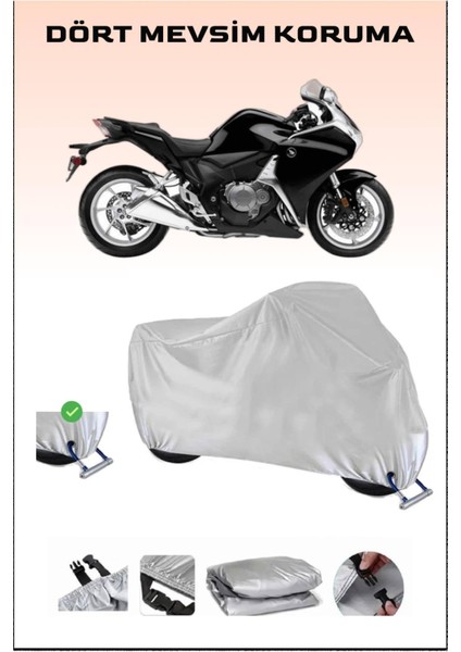 Honda Vfr 1200 F Için Kilit Uyumlu Motosiklet Branda, Güvenli, Su Geçirmez Dayanıklı Kumaş