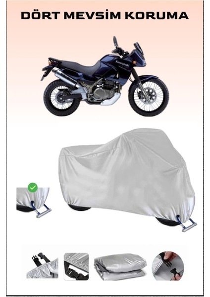 Kawasaki Kle 500 Için Kilit Uyumlu Motosiklet Branda, Güvenli, Su Geçirmez Dayanıklı Kumaş