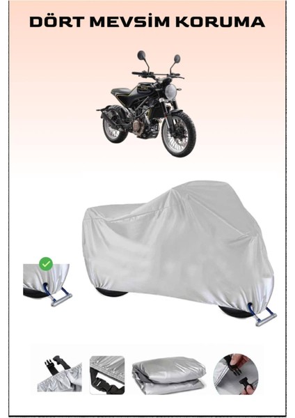 Husqvarna Svartpilen 401 Için Kilit Uyumlu Motosiklet Branda, Güvenli, Su Geçirmez Dayanıklı Kumaş