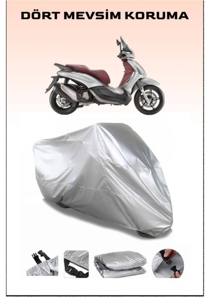 Piaggio Beverly Sport Touring 350 I.E. Uyumlu Motorsiklet Branda, Motor Örtüsü