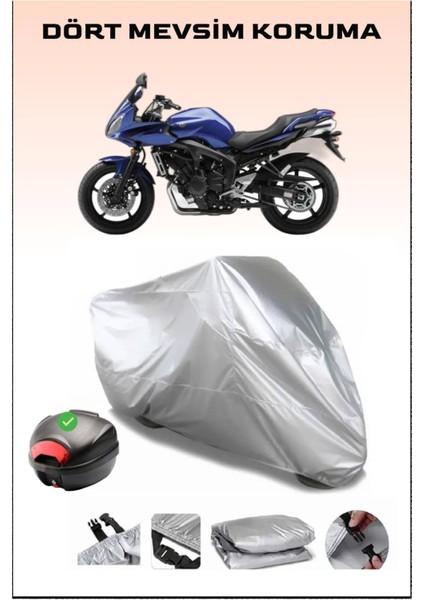 Yamaha Fz6 Fazer Arka Çanta Uyumlu Motosiklet Branda Su Geçirmez Dayanıklı Kumaş