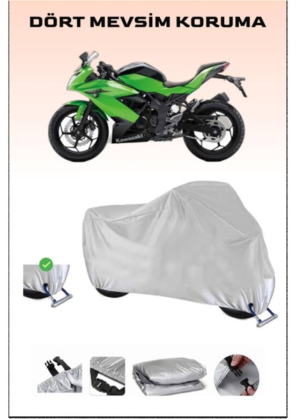 Kawasaki Ninja 250Sl Için Kilit Uyumlu Motosiklet Branda, Güvenli, Su Geçirmez Dayanıklı Kumaş