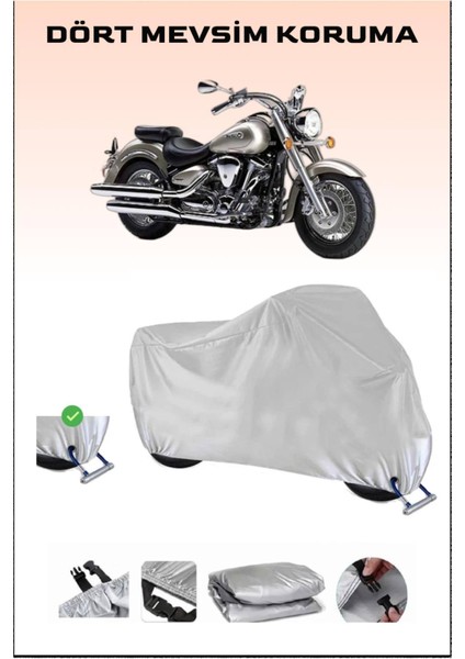 Yamaha Wild Star Xv 1600 Için Kilit Uyumlu Motosiklet Branda, Güvenli, Su Geçirmez Dayanıklı Kumaş