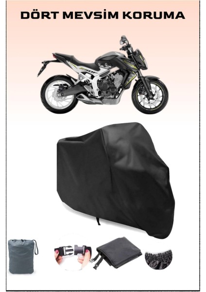 Honda Cb 650 F Uyumlu Siyah Motorsiklet Branda, Motor Örtüsü