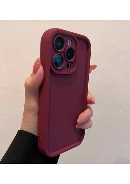 Iphone Bordo Yumuşak Silikon Darbeye Dayanıklı Telefon Kılıfı fırsatları