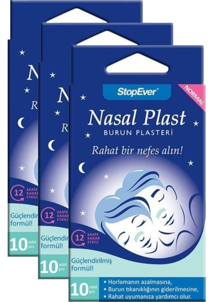 Nasal Plast Burun Bandı Büyük Boy X3