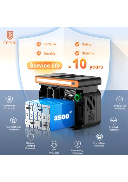 GT500 500W Taşınabilir Güç İstasyonu Powerbank 518WH Lifepo4 Pil Çift Kablosuz Şarj 60W Pd Hızlı Şarj