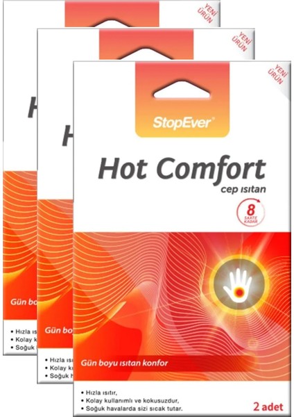 Hot Comfort Cep Isıtan 2'Li Paket X3