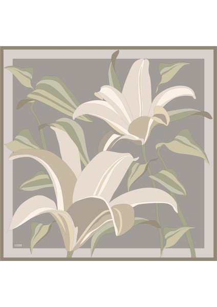 Twill Ipek Eşarp - 4035-06 Taş