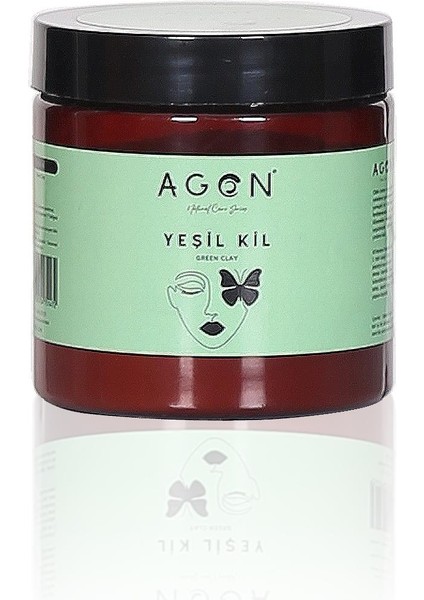 Yeşil Kil Doğal Yüz Bakım Maskesi 500 ml ( Yağlı ve Karma Ciltler )
