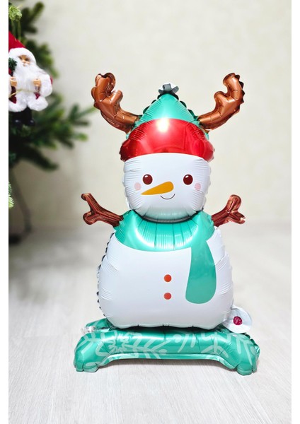 3lü Minik Ayaklı Yılbaşı Balonları Seti Kardan Adam Noel Baba Kurabiye Adam Yılbaşı Balonları Seti fırsatları