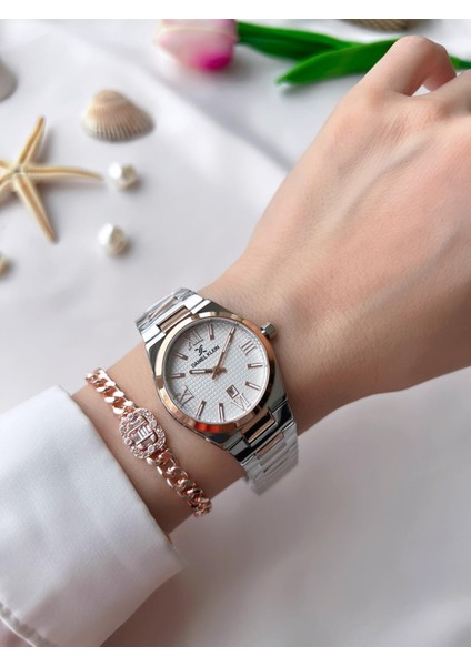 Çelik Kordon 30 mt Suya Dayanıklı Kadın Kol Saati+Bileklik BFG.10734.X7 fiyatları