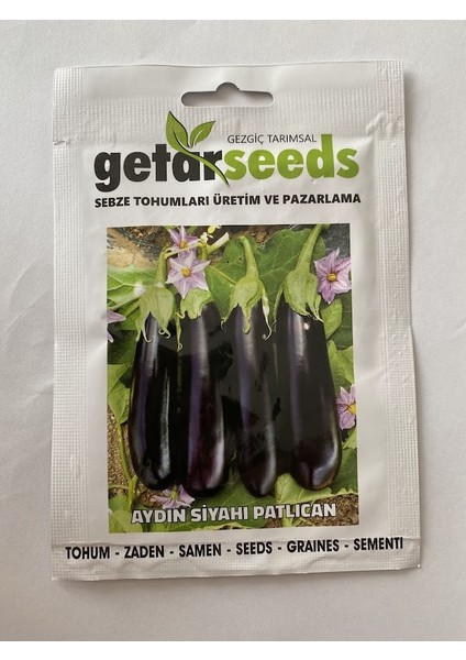 Patlıcan Aydın Siyah ( Çoklu Tohum ) - 5 Gram
