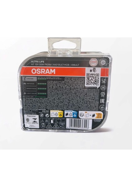 Ultra Life H7 Ampul Pleksi Özel Ambalaj 2 Adet fiyatları
