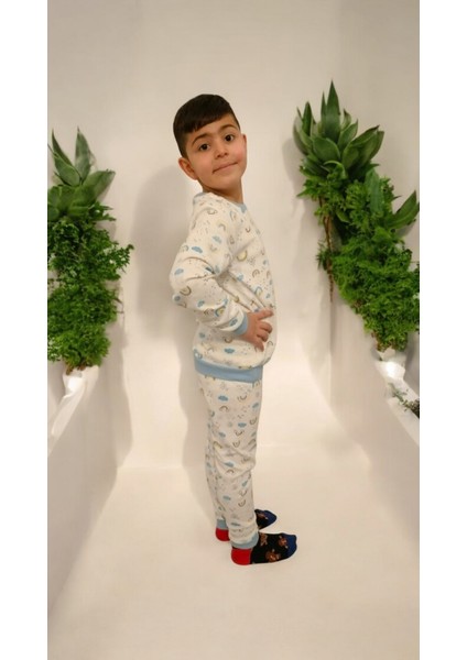 Çocuk Pijama Takımı Büyük Boy Ribanalı Tezgah Altı