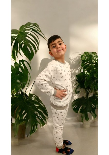 Çocuk Pijama Takımı Büyük Boy Ribanalı Tezgah Altı