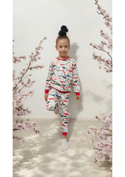 Çocuk Pijama Takımı Büyük Boy Ribanalı Tezgah Altı