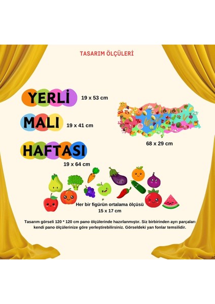 Tutum ve Yerli Malı Haftası Okul Pano Süsü