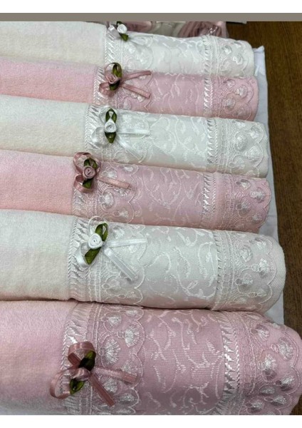 Kadife ve pamuklu yüz havlusu seti, 4'lü, şık ve yumuşak dokulu, çeyizlik kullanım. fiyatları