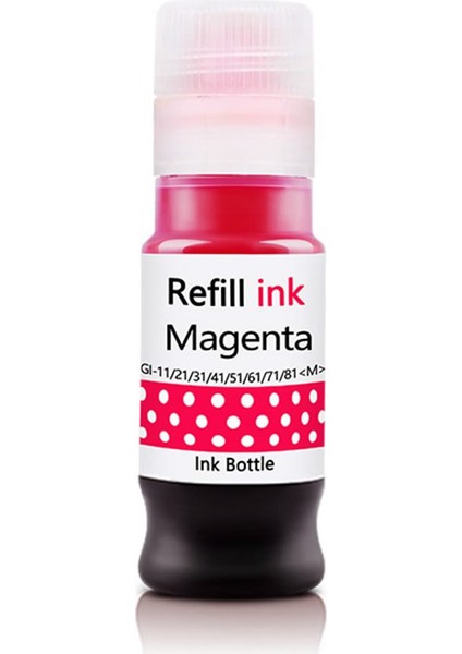 Canon Gı-41 Mürekkep Muadil - (GI-41C/GI-41M/GI-41PGBK/GI Kırmızı (Magenta)