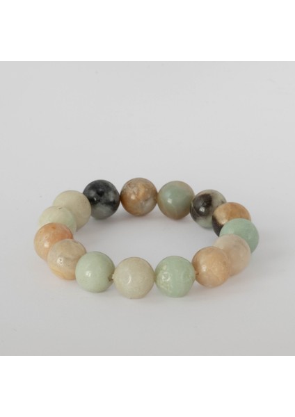 Amazonit Taşı Bileklik, 12 mm Doğal Taş Bileklik