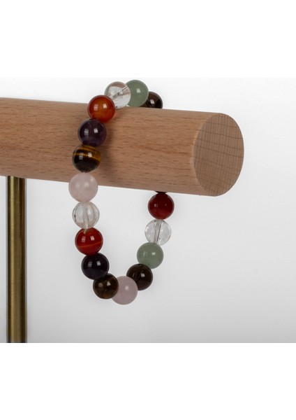 Çakra Taşları Doğal Taş Bileklik, 8 mm