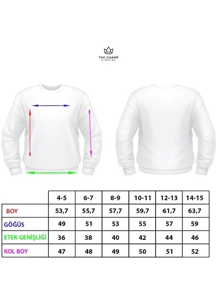 Pembe Çocuk Basic Bisiklet Yaka Içi Polar Oversize Sweatshirt