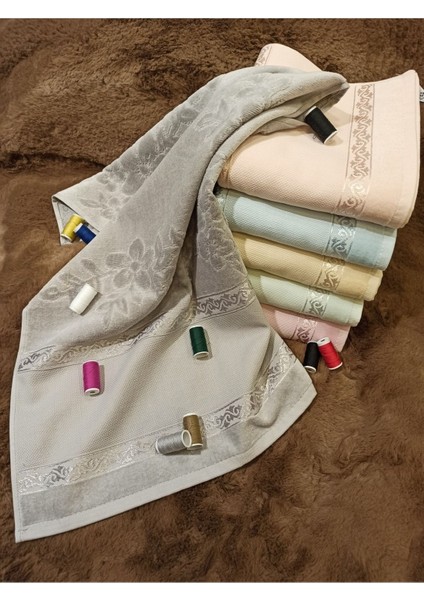 6'lı Renkli Kadife El Havlusu Seti 30x50 Mutfak Aksesuarı