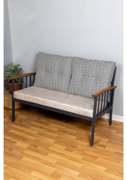 Bank Minderi Bahçe Minderi Iç ve Dış Mekan Minderi Su Itici Kumaş Güneş Dayanaımlı 100 x 45 x 8 cm