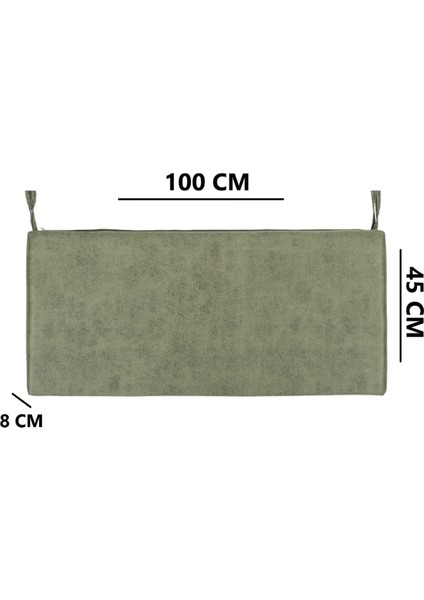Bank Minderi Bahçe Minderi Iç ve Dış Mekan Minderi Su Itici Kumaş Güneş Dayanaımlı 100 x 45 x 8 cm