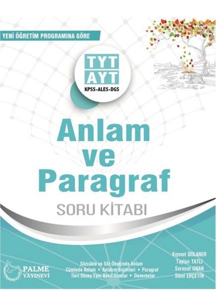 YKS TYT AYT Anlam ve Paragraf Soru Kitabı