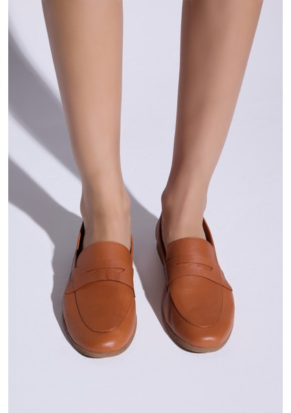 Mira Hakiki Deri Kadın Loafer
