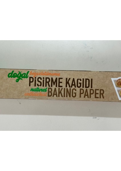 Doğal / Natura Yeni Beyazlatılmamış / Ağartılmamış Hazır Kesilmiş Pişirme Kağıdı x 2 Paket