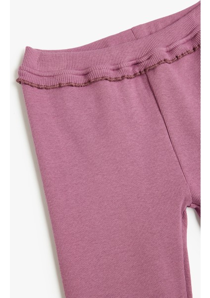 Fırfır Detaylı Uzun Tayt modelleri