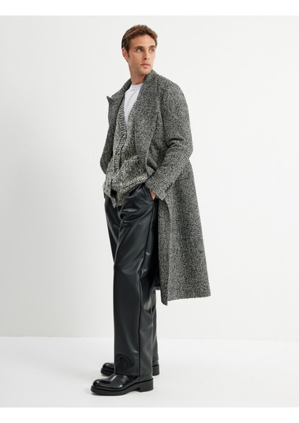 Suni Deri Pantolon Chino Cep Detaylı Düğmeli fiyatları