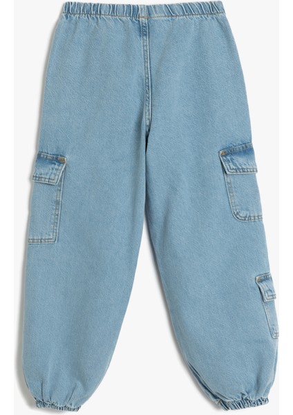 Jogger Kot Pantolon Kargo Cep Detaylı Pamuklu