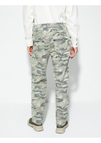 Kamuflaj Pantolon Cep Detaylı Düğmeli indirimleri