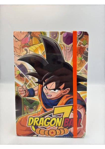 Dragon Ball Temalı Lastikli Çizgili Defter