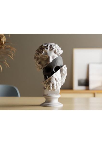 Zeus Heykeli Biblo - 25 cm