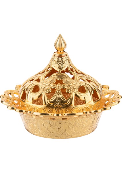 Motif Yuvarlak Metal Lokumluk (356)