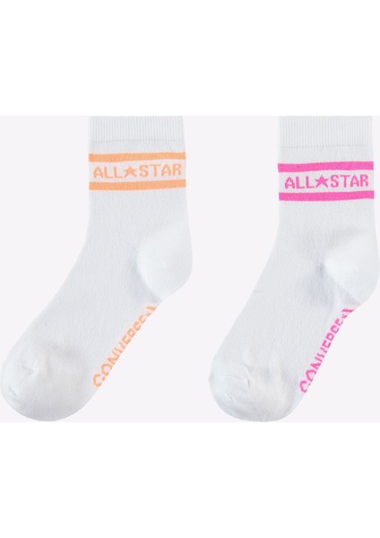 Star Chevron Double Stripe Anklet Kadın 2'li Çorap