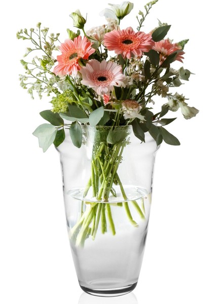 Floransa - Dekoratif El Yapımı Cam Vazo 22 cm No 3