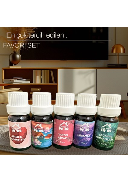 Favori Set Esansiyel Difüzör Kokusu