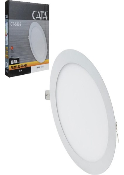 18W LED Panel Armatür Beyaz Ct 5169