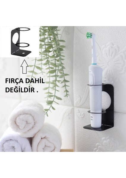 Diş Fırça Standı, Şarj Edilebilir Diş Fırçası Uyumlu Standı Isterseniz Dolapta Isterseniz Duvarda.
