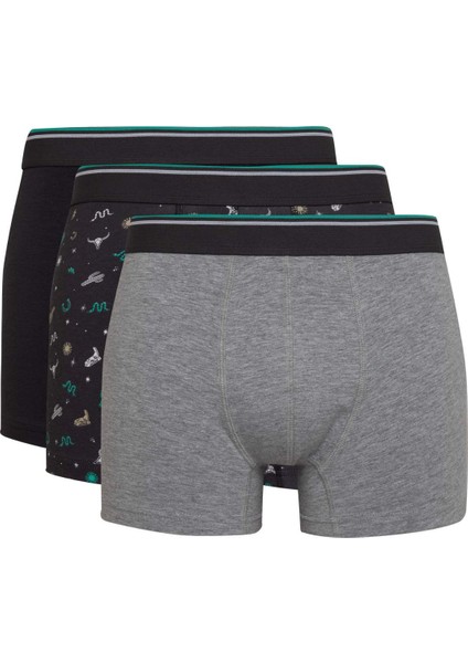 Erkek Desenli 3lü BOXER C9536AX24AU