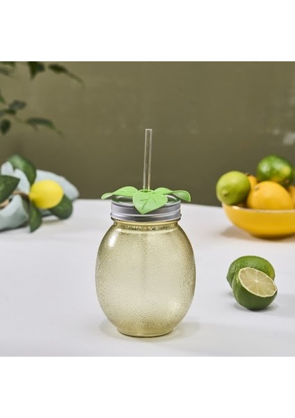 Limon Transparent Pipetli Su Şişesi 700 ml