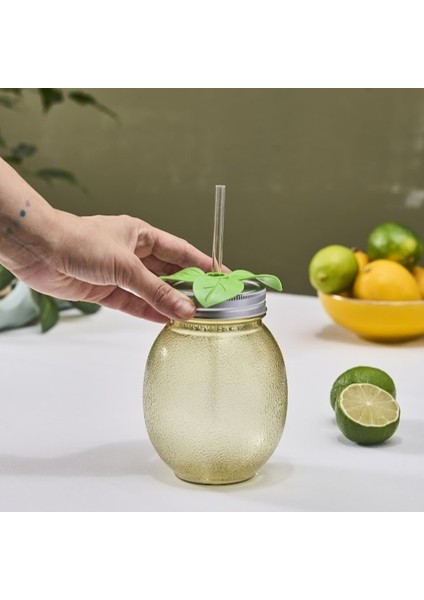 Limon Transparent Pipetli Su Şişesi 700 ml