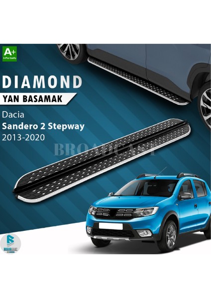 Dacia Sandero Dıamond Krom Yan Basamak 2013-2020 Arası Uyumlu